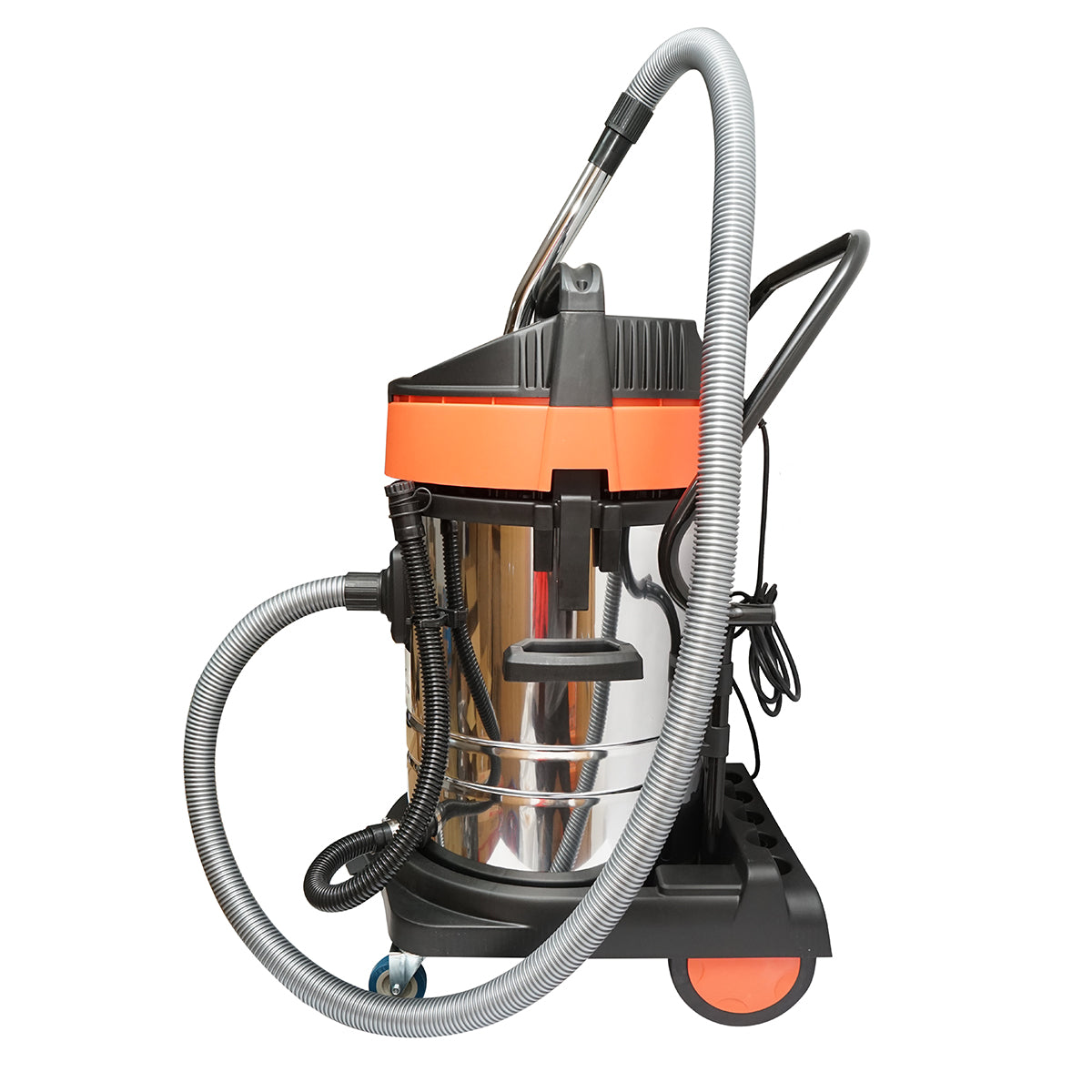 Aspirapolvere industriale professionale per liquidi e solidi, 3000W, 220W, volume 70L, corpo in acciaio inox Breckner Germany - immagine 5
