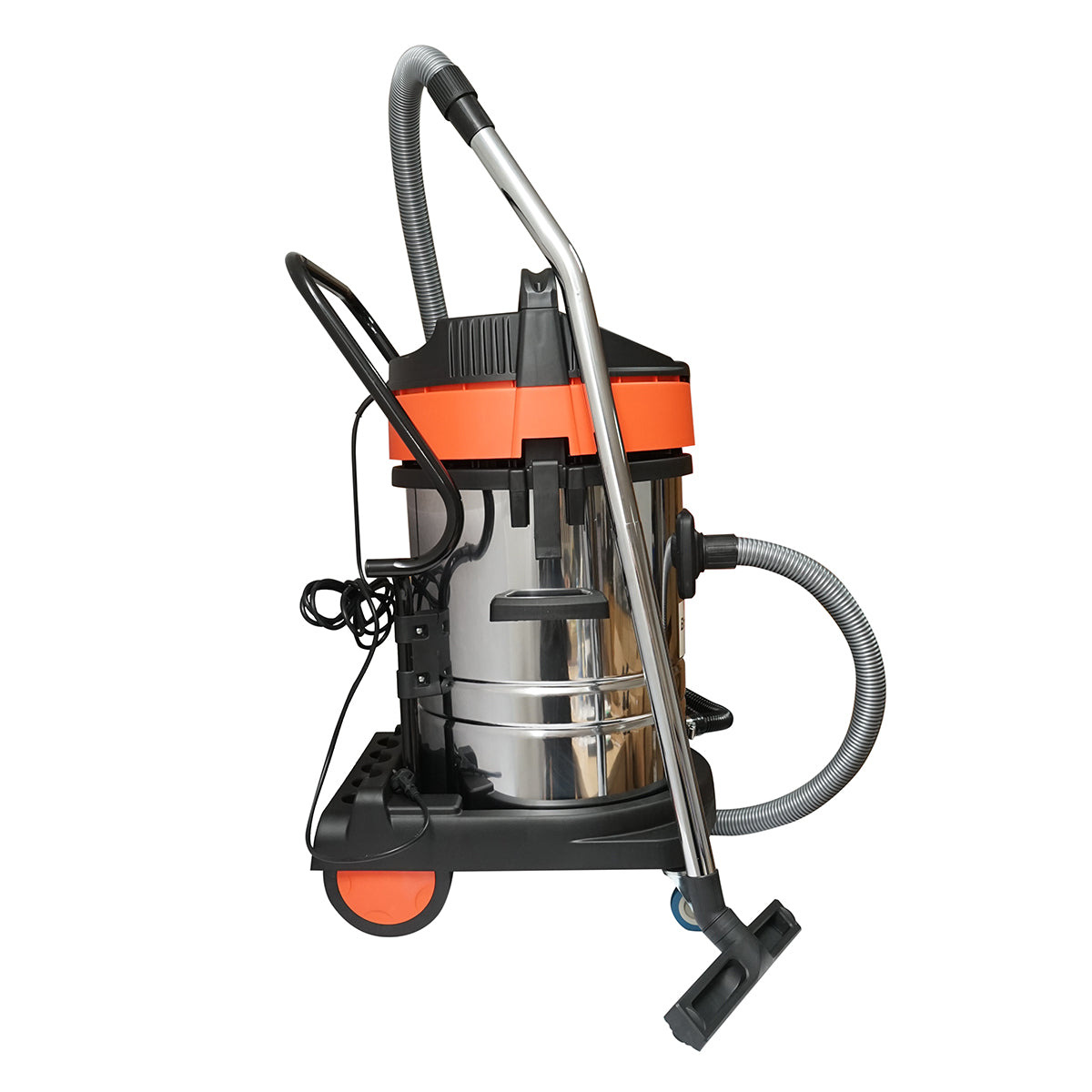 Aspirapolvere industriale professionale per liquidi e solidi, 3000W, 220W, volume 70L, corpo in acciaio inox Breckner Germany - immagine 4