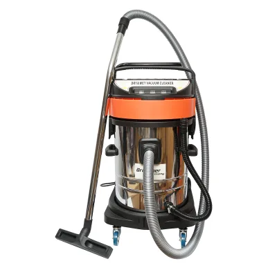 Aspirapolvere industriale professionale per liquidi e solidi, 3000W, 220W, volume 70L, corpo in acciaio inox Breckner Germany