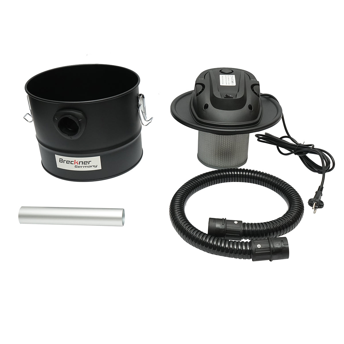 Aspirapolvere per cenere 1000W, 220V, corpo in metallo, volume 15L, potenza di aspirazione 17 kPa Breckner Germany - immagine 3
