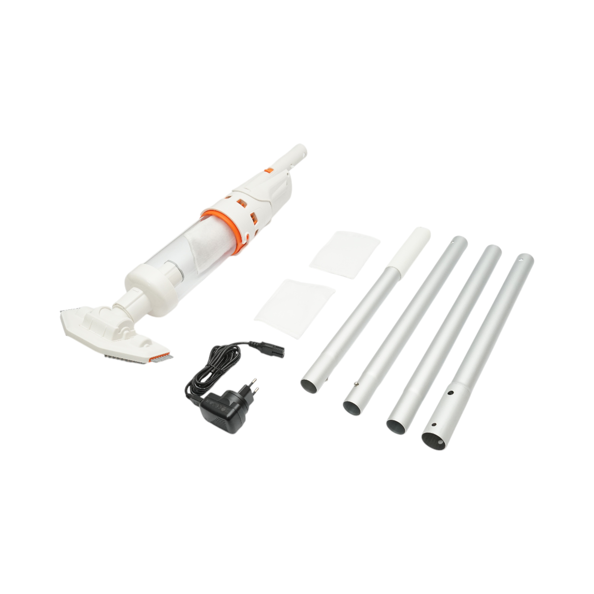 Aspiratore verticale senza fili per piscine, batteria da 2200 mAh, serbatoio da 1 litro, profondità dell'acqua 45-200 cm, certificazione IPX8. - immagine 4