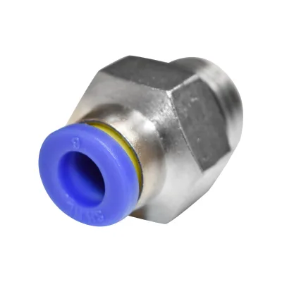 Attacco rapido dritto in plastica/metallo con filettatura e O-ring fi6xM14 - immagine 3