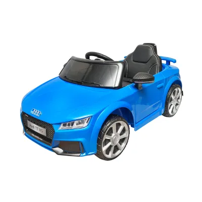 Auto elettrica con batteria 6V/4Ah e telecomando per bambini Audi TT JE1198 blu - immagine 3
