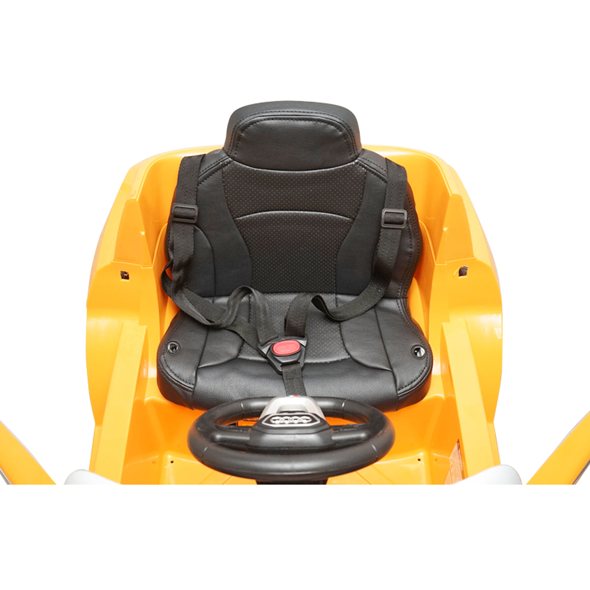 Auto elettrica con batteria 6V/7Ah e telecomando per bambini JJ2066 Audi Q8 gialla con sedile in pelle - immagine 6