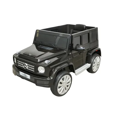 Auto elettrica con batteria 6V/7Ah e telecomando per bambini Mercedes G500 JJ2077 nera - immagine 3