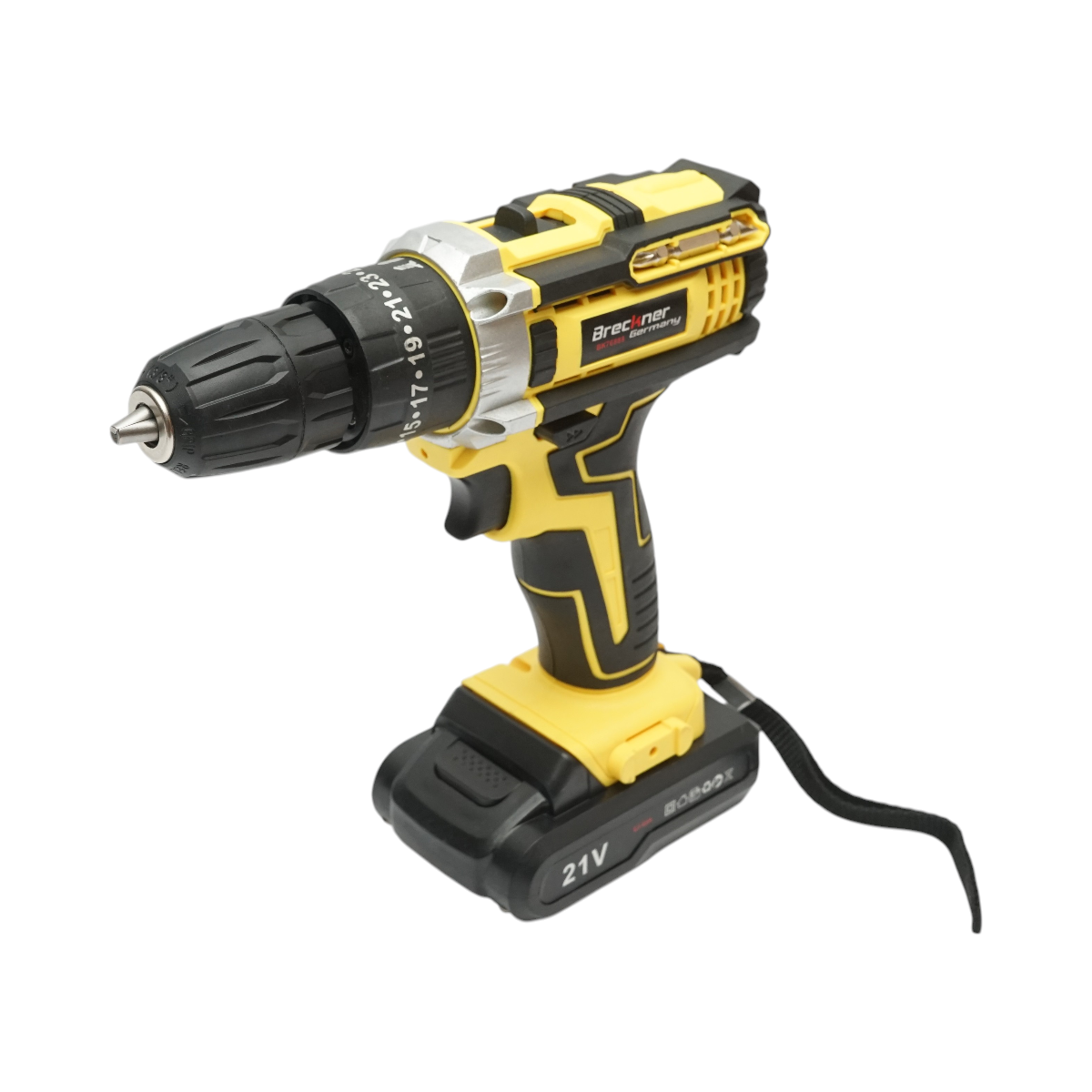 Avvitatore a impulsi e trapano, 2 batterie 21V, 1.5Ah agli ioni di litio, coppia 29Nm, mandrino da 10mm, 0-350/1350 giri/min Breckner Germany - immagine 4