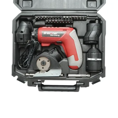 Avvitatore elettrico multifunzione 4 in 1 con batteria agli ioni di litio da 4,2 V, 1,5 Ah, LED, coppia di serraggio 6 Nm, punta da 1/4 di pollice, 33 pezzi Breckner Germany - immagine 4