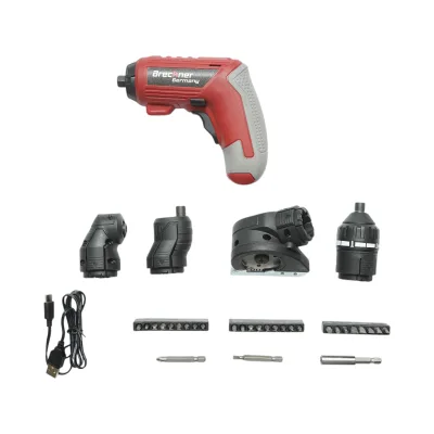 Avvitatore elettrico multifunzione 4 in 1 con batteria agli ioni di litio da 4,2 V, 1,5 Ah, LED, coppia di serraggio 6 Nm, punta da 1/4 di pollice, 33 pezzi Breckner Germany - immagine 5