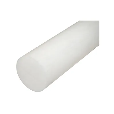 Barra di poliammide, poliossimetilene-poliacetale POM bianca 1000x100mm 11.59 Kg.