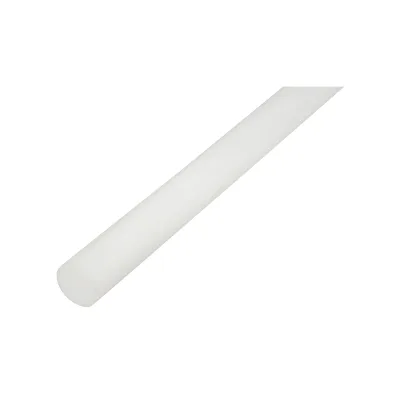 Barra di poliammide, poliossimetilene-poliacetale POM bianca 1000x25mm 0.75 Kg