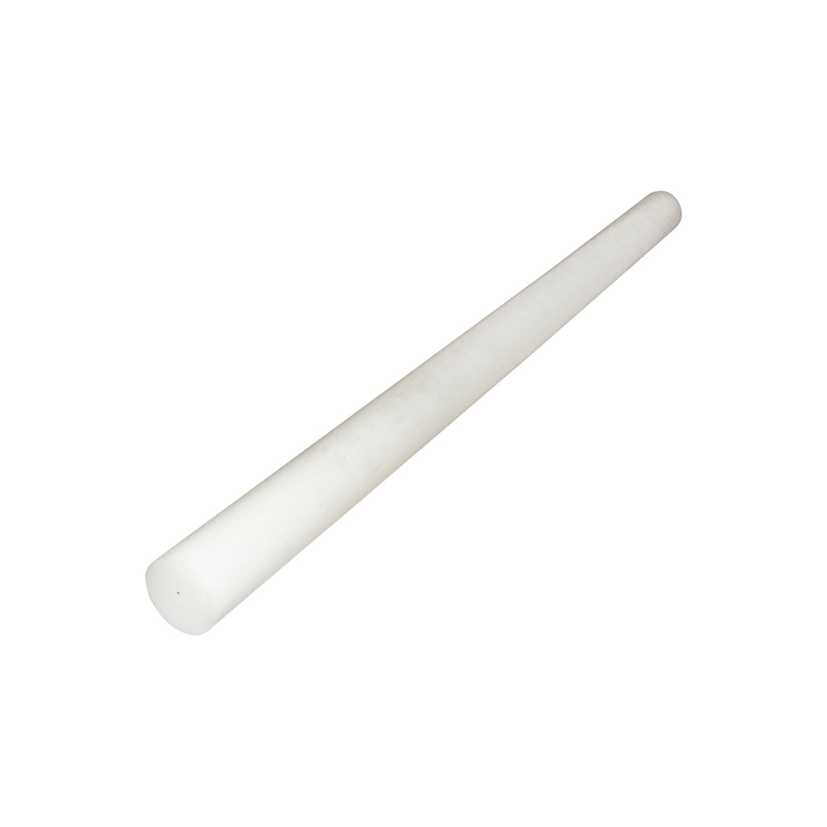 Barra di poliammide, poliossimetilene-poliacetale POM bianca 1000x60mm 4.24 Kg - immagine 2