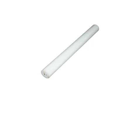Barra di poliammide, poliossimetilene-poliacetale POM bianca Fi 140x330mm 7.7 Kg