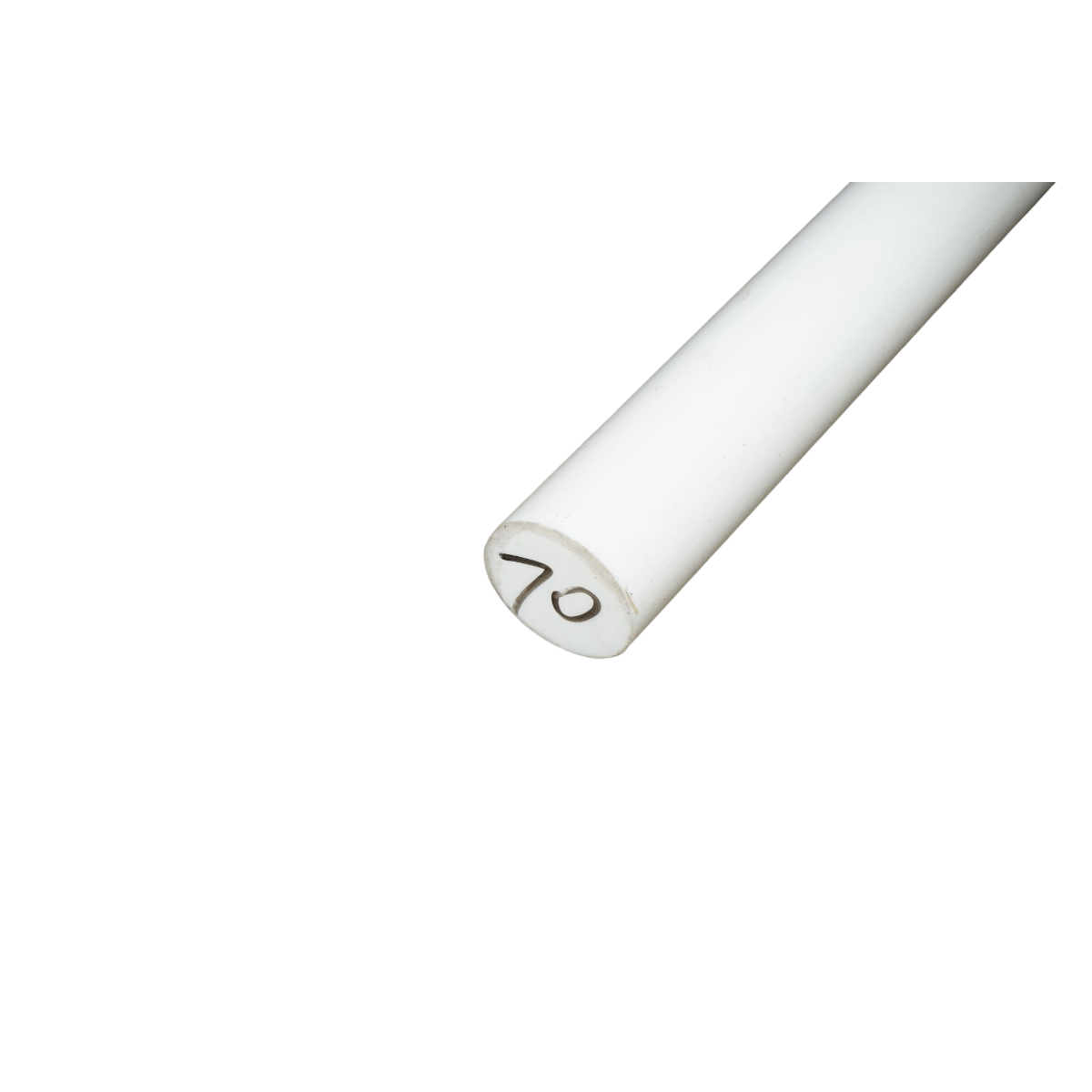 Barra di teflon PTFE, politetrafluoroetilene bianca 100x330mm 6.15 Kg. - immagine 3