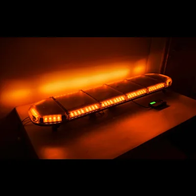 Barra luminosa rotante 12-24V con luce gialla 1290x275x125mm Breckner Germany - immagine 2