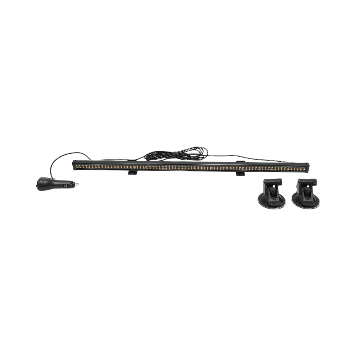 Barra stroboscopica LED da 62 cm con ventose, 60 W, 10-30 V, strobo a 9 colori, 15 modalità di illuminazione - immagine 2