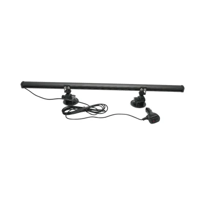 Barra stroboscopica LED da 62 cm con ventose, 60 W, 10-30 V, strobo a 9 colori, 15 modalità di illuminazione - immagine 3