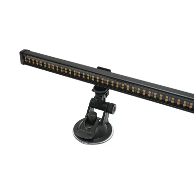Barra stroboscopica LED da 62 cm con ventose, 60 W, 10-30 V, strobo a 9 colori, 15 modalità di illuminazione - immagine 6