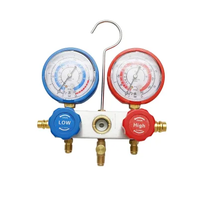 Batteria manometro a 2 vie per refrigerante AC R22 Breckner Germany - immagine 4