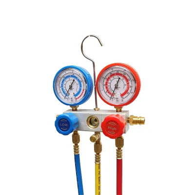 Batteria manometro a 2 vie per refrigerante AC R22 Breckner Germany - immagine 6