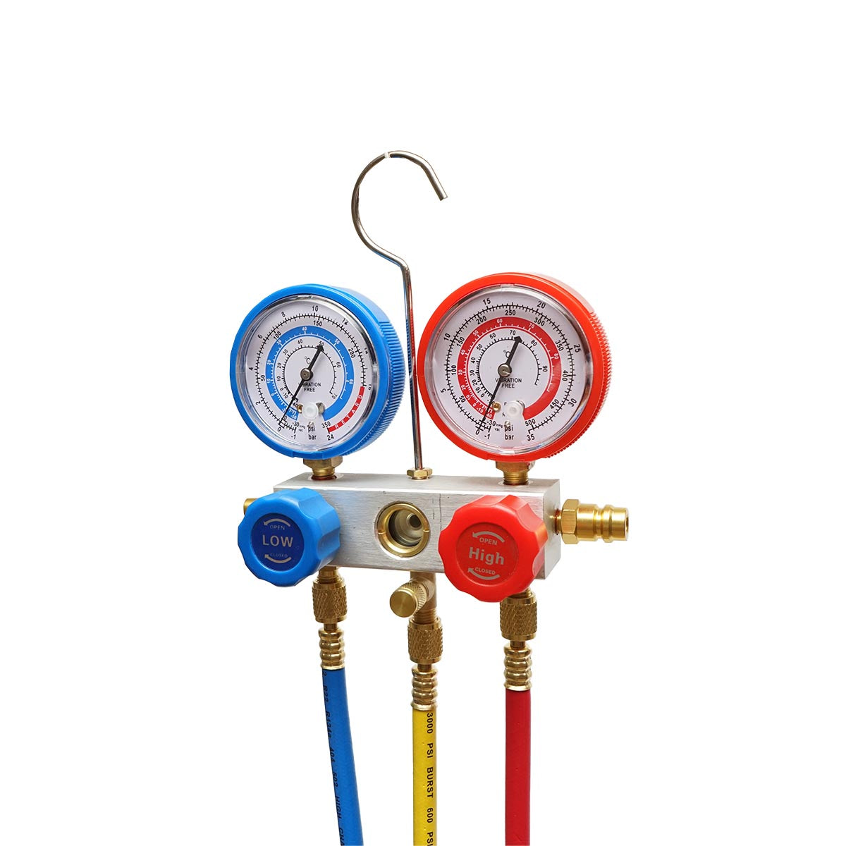 Batteria manometro a 2 vie per refrigerante AC R22 Breckner Germany - immagine 6