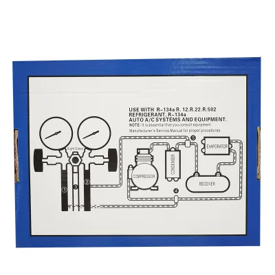 Batteria manometro a 2 vie per refrigerante AC R22 Breckner Germany - immagine 5
