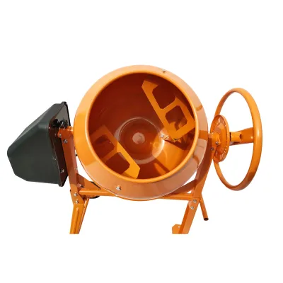 BETONIERA 450W, VOLUME 120L, PIGNONE E CORONA IN GHISA, 44KG, BETONIERA ELETTRICA 120 LITRI 450 WATT IMPASTATRICE MISCELATORE CEMENTO BRECKNER GERMANY - immagine 3