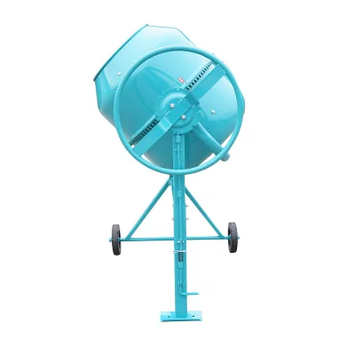 BETONIERA 550W, VOLUME 140L, PIGNONE E CORONA IN GHISA, 48KG, BETONIERA ELETTRICA 140 LITRI 550 WATT IMPASTATRICE MISCELATORE CEMENTO - immagine 4