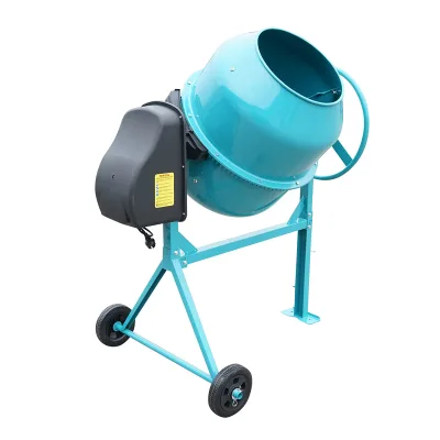 BETONIERA 550W, VOLUME 140L, PIGNONE E CORONA IN GHISA, 48KG, BETONIERA ELETTRICA 140 LITRI 550 WATT IMPASTATRICE MISCELATORE CEMENTO - immagine 3