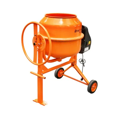 BETONIERA 550W, VOLUME 140L, PIGNONE E CORONA IN GHISA, 48KG, BETONIERA ELETTRICA 140 LITRI 550 WATT IMPASTATRICE MISCELATORE CEMENTO BRECKNER GERMANY - immagine 5