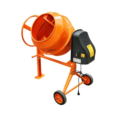 BETONIERA 550W, VOLUME 140L, PIGNONE E CORONA IN GHISA, 48KG, BETONIERA ELETTRICA 140 LITRI 550 WATT IMPASTATRICE MISCELATORE CEMENTO BRECKNER GERMANY