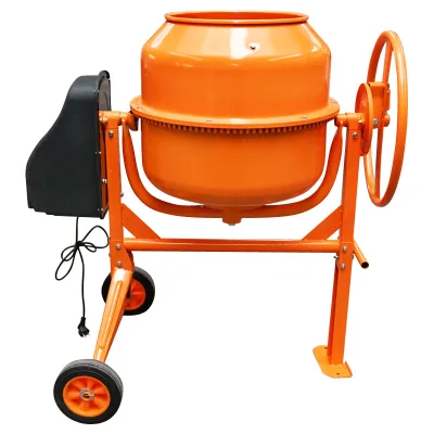 BETONIERA 550W, VOLUME 140L, PIGNONE E CORONA IN GHISA, 48KG, BETONIERA ELETTRICA 140 LITRI 550 WATT IMPASTATRICE MISCELATORE CEMENTO BRECKNER GERMANY - immagine 4