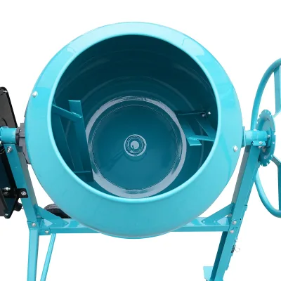 BETONIERA 650W, VOLUME 160L, PIGNONE E CORONA IN GHISA, 53KG, BETONIERA ELETTRICA 160 LITRI 650 WATT IMPASTATRICE MISCELATORE CEMENTO - immagine 6