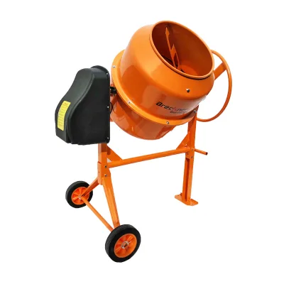 BETONIERA 650W, VOLUME 160L, PIGNONE E CORONA IN GHISA, 58KG, BETONIERA ELETTRICA 160 LITRI 650 WATT IMPASTATRICE MISCELATORE CEMENTO BRECKNER GERMANY - immagine 3