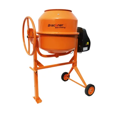 Betoniera 800W, volume 180L, pignone e corona in ghisa, 61Kg, Betoniera Elettrica 180 Litri 800 Watt Impastatrice Miscelatore Cemento Breckner Germany - immagine 4