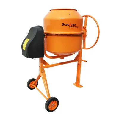 Betoniera 800W, volume 200L, pignone e corona in ghisa, 58Kg, Betoniera Elettrica 200 Litri 800 Watt Impastatrice Miscelatore Cemento Breckner Germany - immagine 5