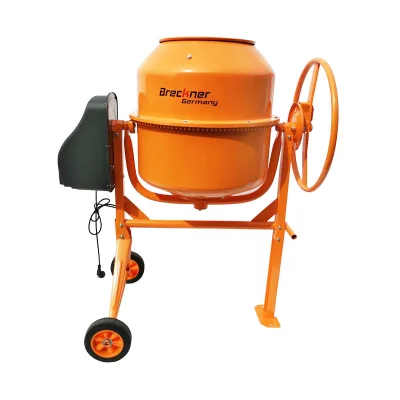 Betoniera 800W, volume 200L, pignone e corona in ghisa, 58Kg, Betoniera Elettrica 200 Litri 800 Watt Impastatrice Miscelatore Cemento Breckner Germany - immagine 3