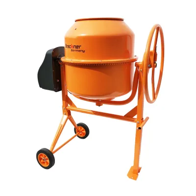 Betoniera 800W, volume 200L, pignone e corona in ghisa, 58Kg, Betoniera Elettrica 200 Litri 800 Watt Impastatrice Miscelatore Cemento Breckner Germany - immagine 4