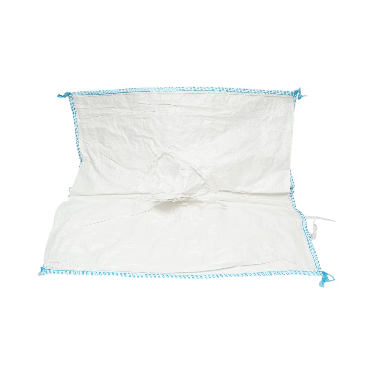 Big bag 95x95x120 cm bianco, capacità 1000 kg, tipo U-Panel non laminato, gonna di carico, tubo di scarico - immagine 3