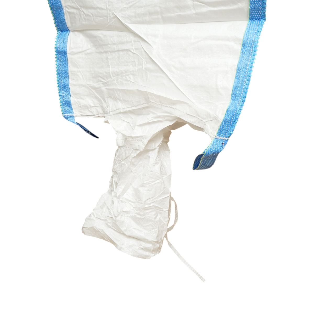 Big bag 95x95x140 cm bianco, capacità 1000 kg, tipo U-Panel non laminato, gonna di carico, tubo di scarico - immagine 4