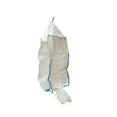 Big bag 95x95x140 cm bianco, capacità 1000 kg, tipo U-Panel non laminato, gonna di carico, tubo di scarico - immagine 2