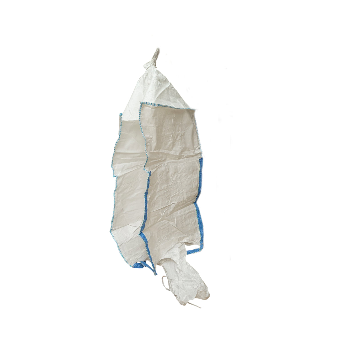 Big bag 95x95x140 cm bianco, capacità 1000 kg, tipo U-Panel non laminato, gonna di carico, tubo di scarico - immagine 2