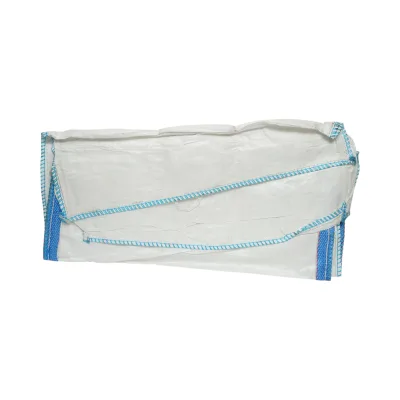 Big bag 95x95x160 cm bianco, capacità 1000 kg, tipo U-Panel non laminato, gonna di carico, tubo di scarico - immagine 6