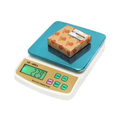 Bilancia da Cucina Digitale, 10 kg, Piattaforma in Vetro, Display LCD, Dimensioni 24 x 16,5 x 5,5 cm, Funzioni Tara, Spegnimento Automatico - immagine 4