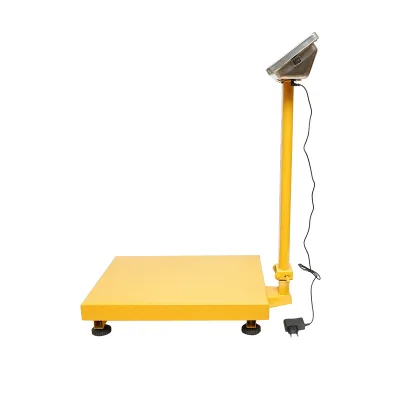 Bilancia elettronica da pavimento a piattaforma, portata 350 kg, con braccio pieghevole e schermo LCD. Breckner Germany - immagine 2