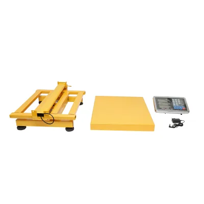 Bilancia elettronica da pavimento a piattaforma, portata 350 kg, con braccio pieghevole e schermo LCD. Breckner Germany - immagine 6