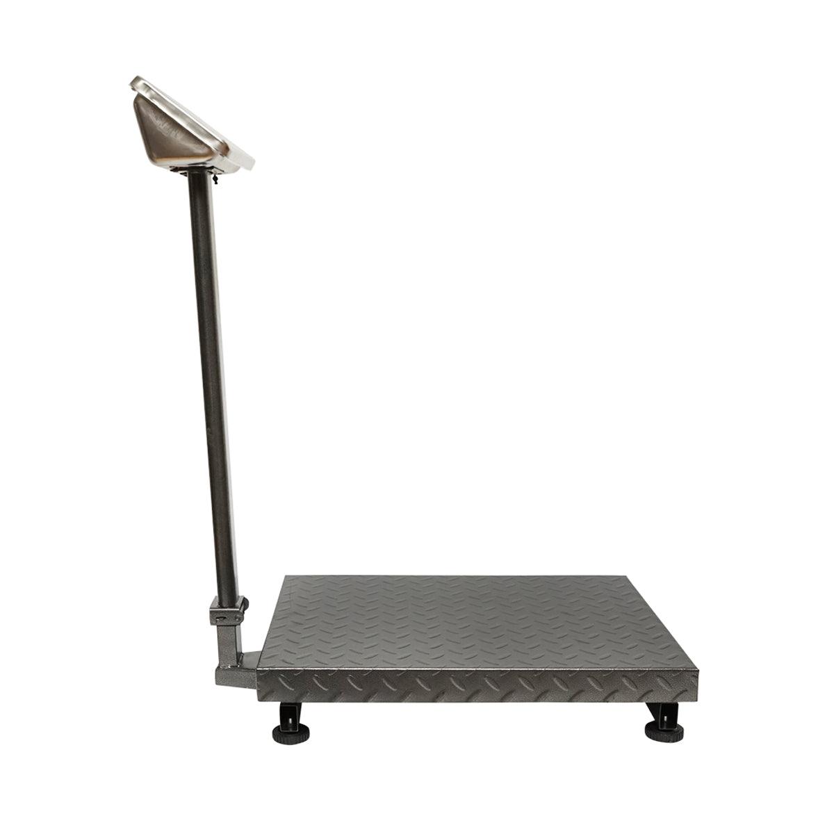 Bilancia Elettronica da Pavimento, Piattaforma 600 x 450 mm, Capacità 700 kg /100 g, Display LCD, Batteria Ricaricabile, 220V - immagine 2