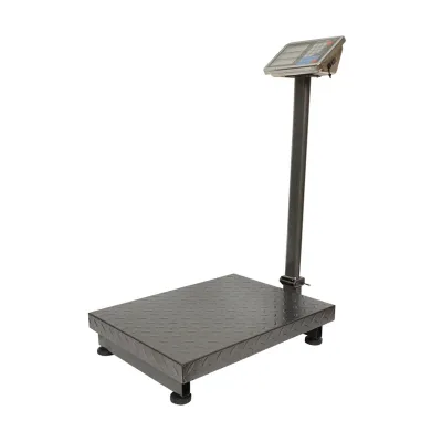 Bilancia Elettronica da Pavimento, Piattaforma 600 x 450 mm, Capacità 700 kg /100 g, Display LCD, Batteria Ricaricabile, 220V - immagine 4