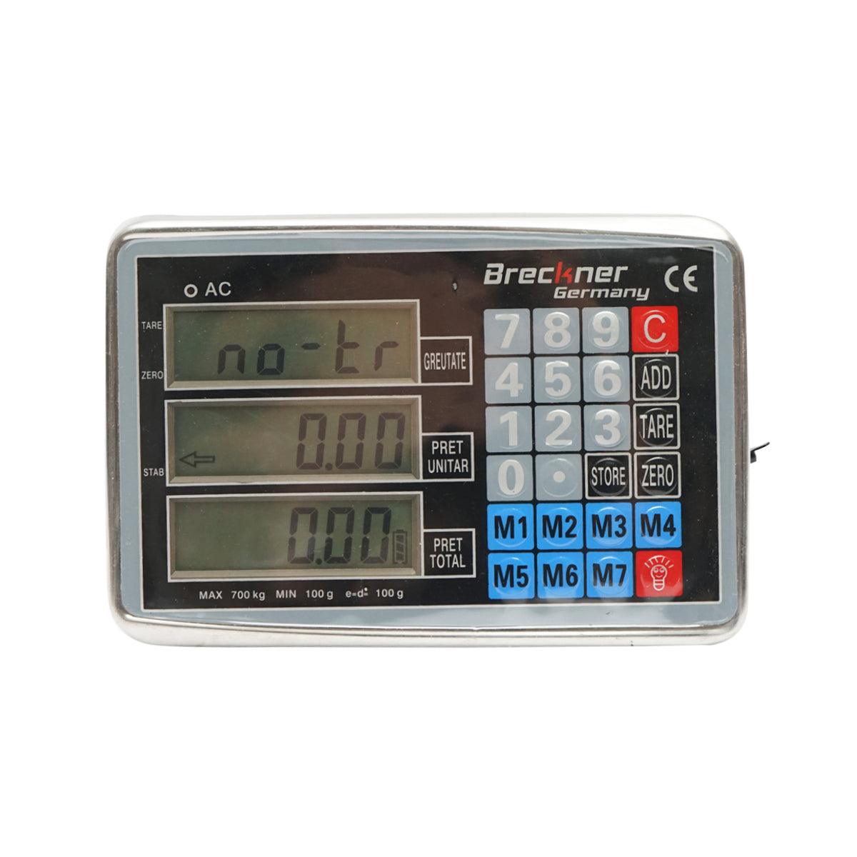 Bilancia Elettronica da Pavimento, Piattaforma 700 kg, Display LCD WIFI Senza Fili, Metallo, 500 x 600 x 155 mm, Batteria Ricaricabile - immagine 5