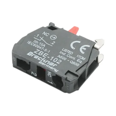 Blocco contatti ausiliari 1NC, 24V/10A 22mm LAY5 Breckner Germany - immagine 2