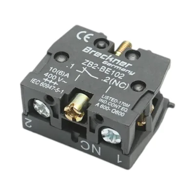 Blocco contatti ausiliari 1NC, 400V/10A 22mm LAY5 Breckner Germany - immagine 2
